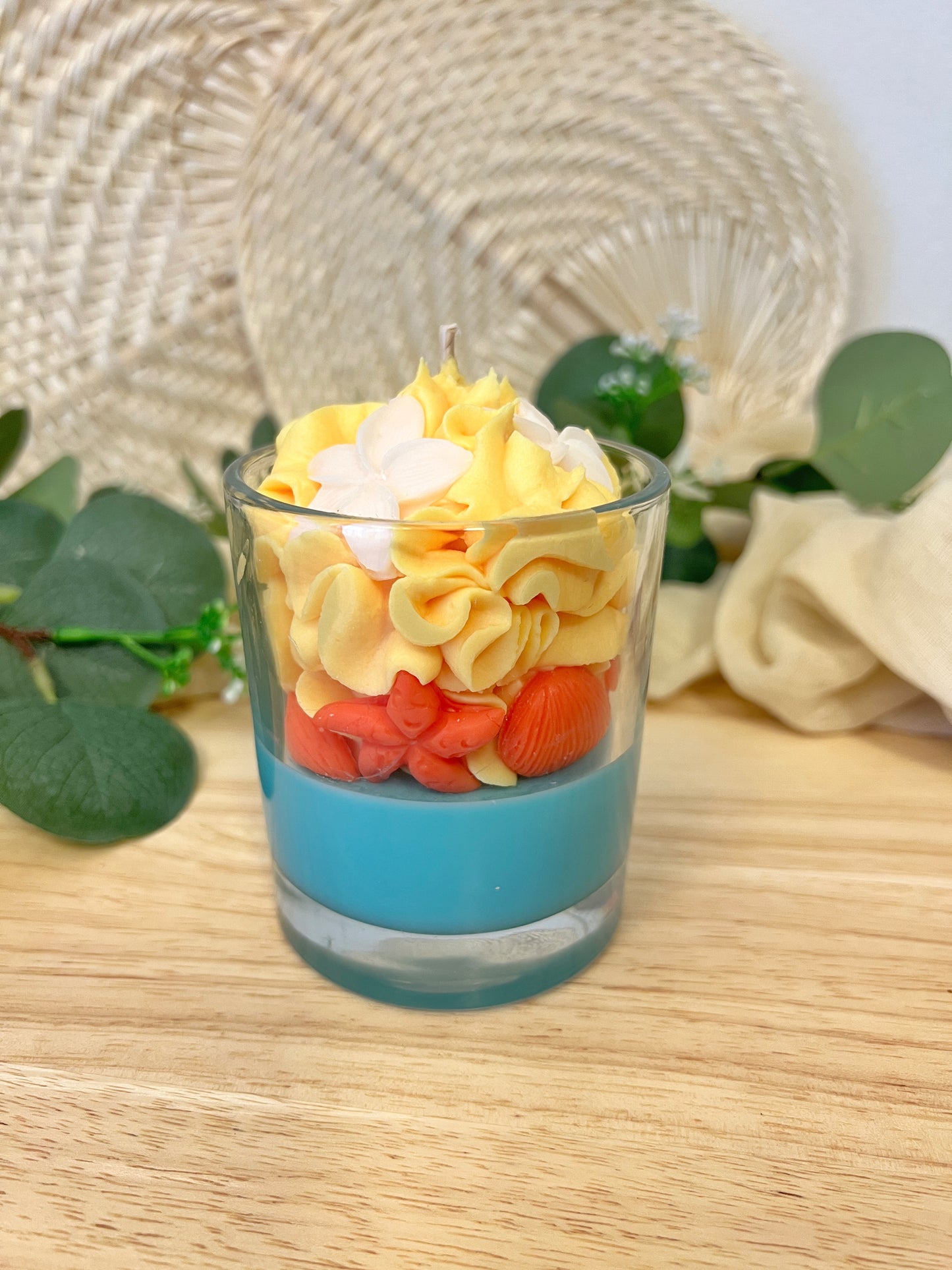 Fidschi Kerze ✧ Tiaréblüte