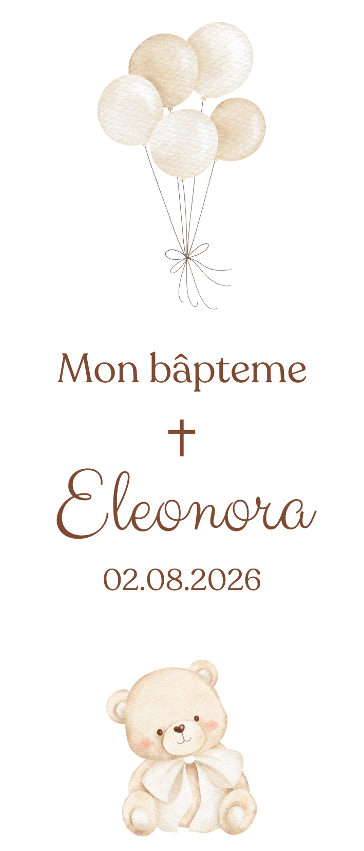 Baptism candle