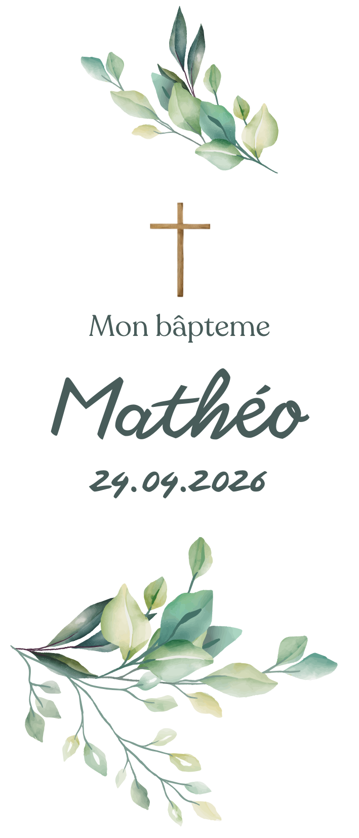 Baptism candle