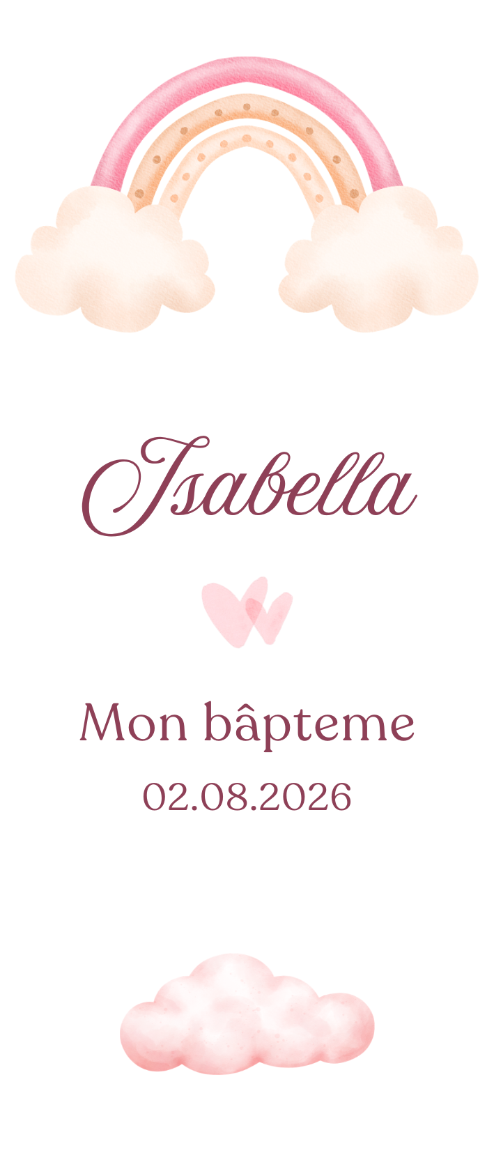 Baptism candle