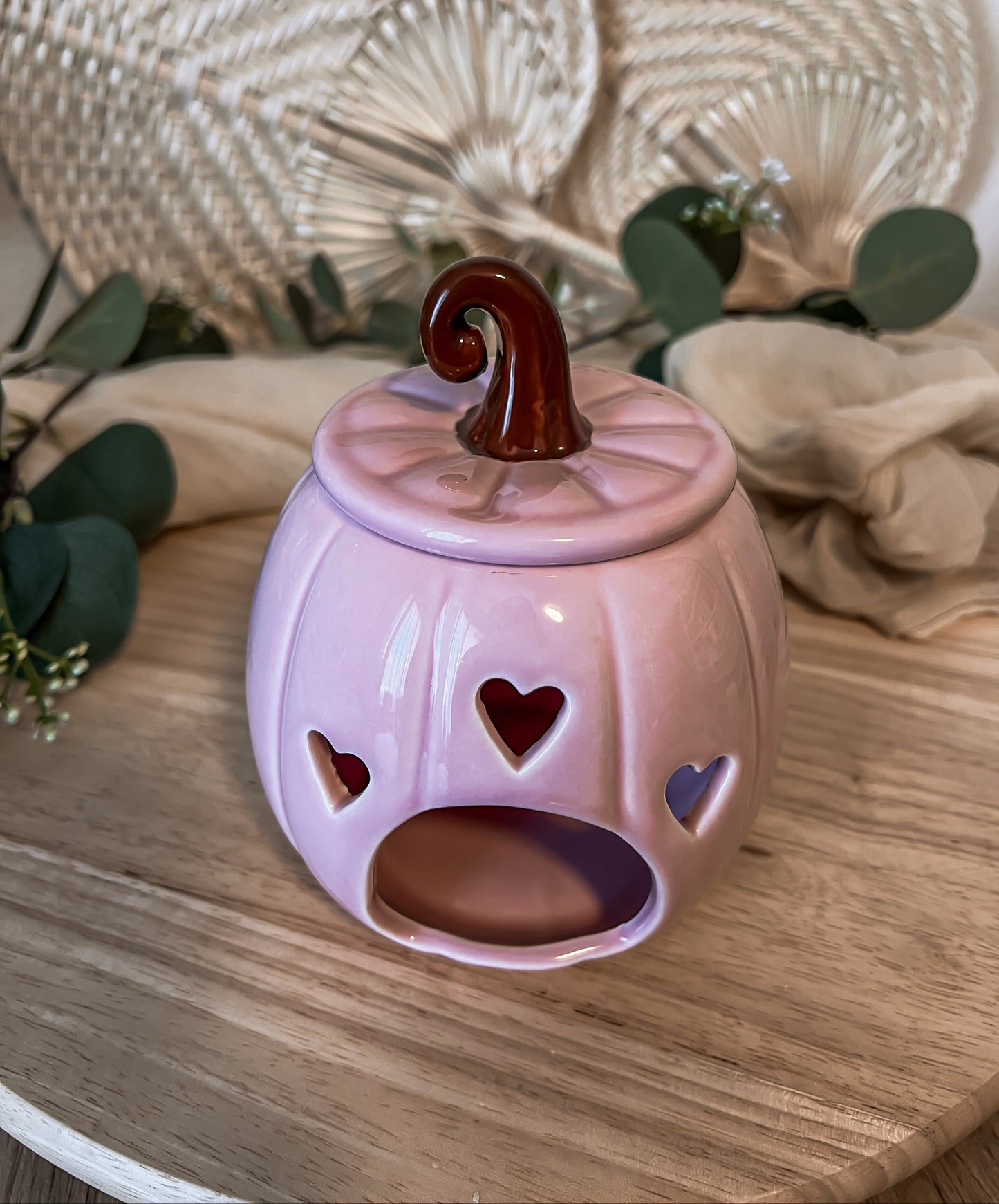 Wax melt burner ✧ Pink Pumpkin