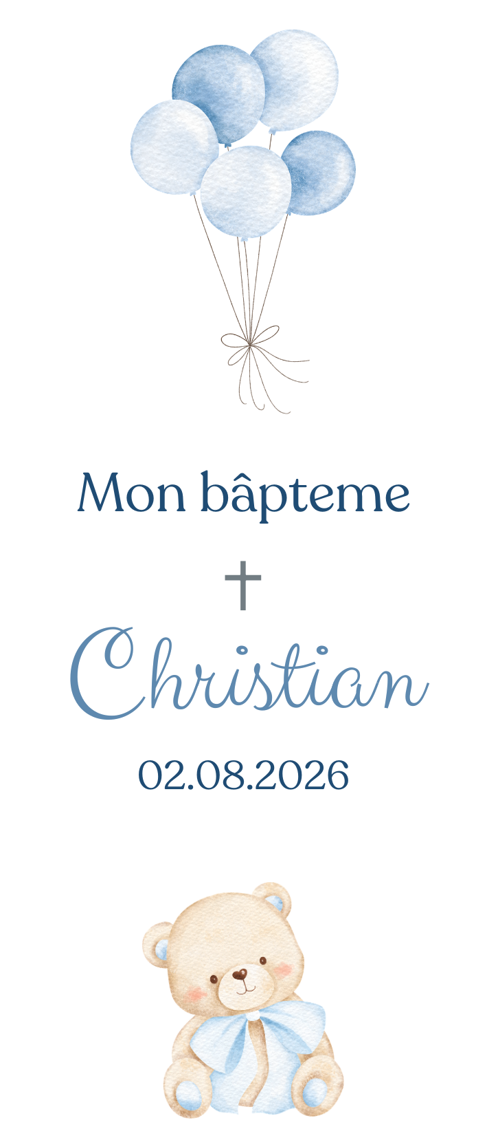Baptism candle