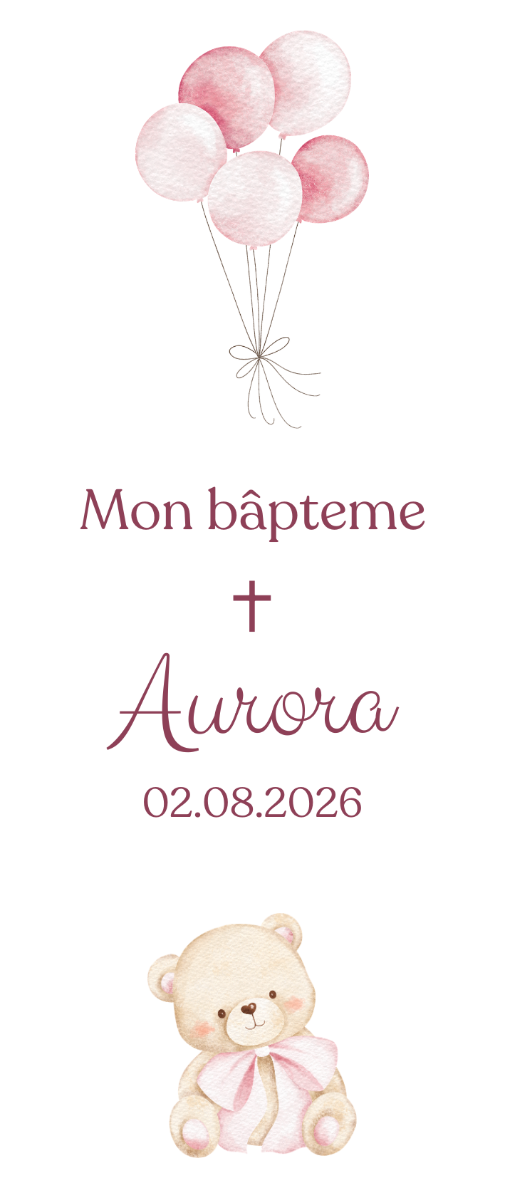 Baptism candle