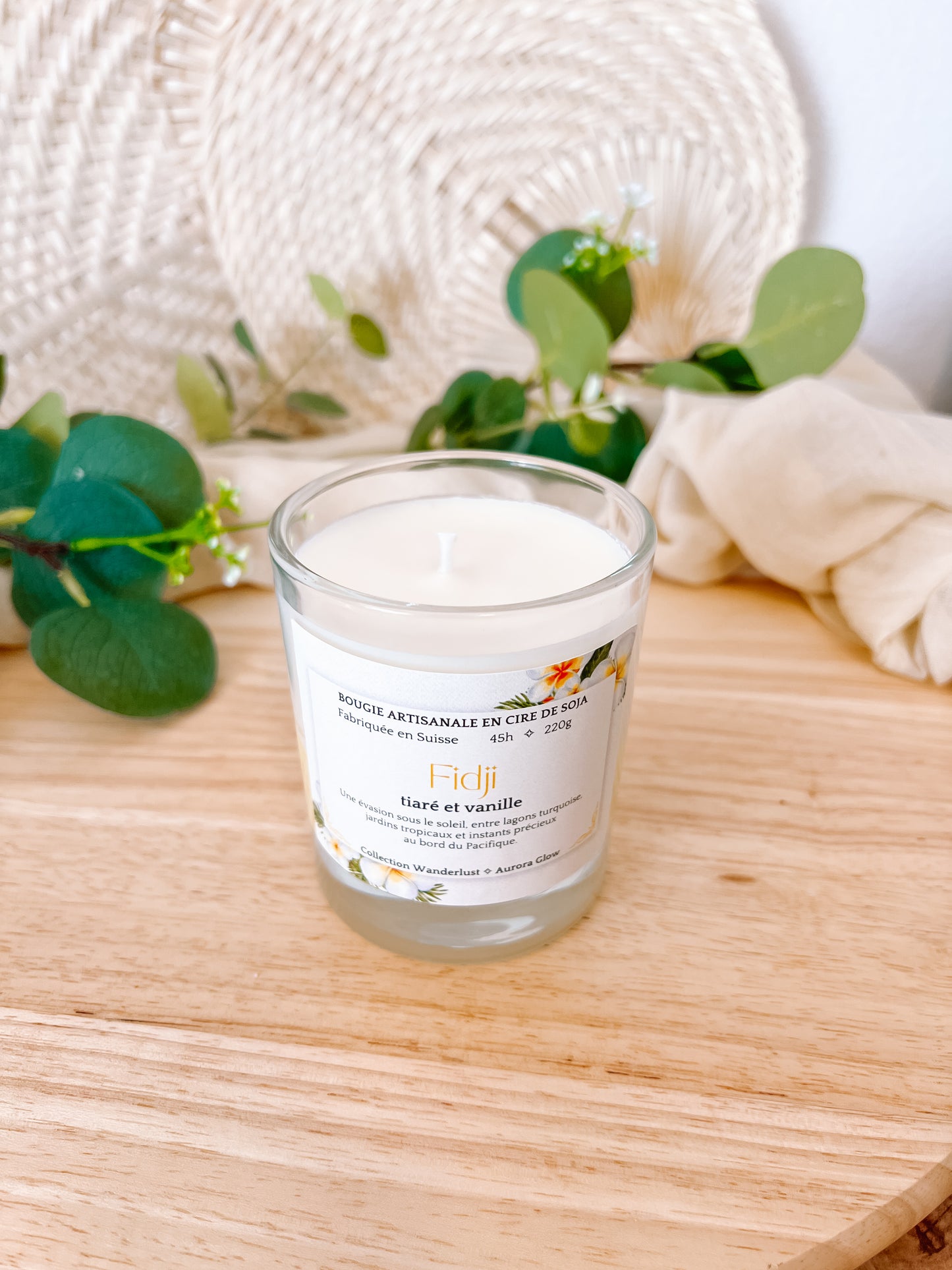 Fiji candle ✧ tiaré flower