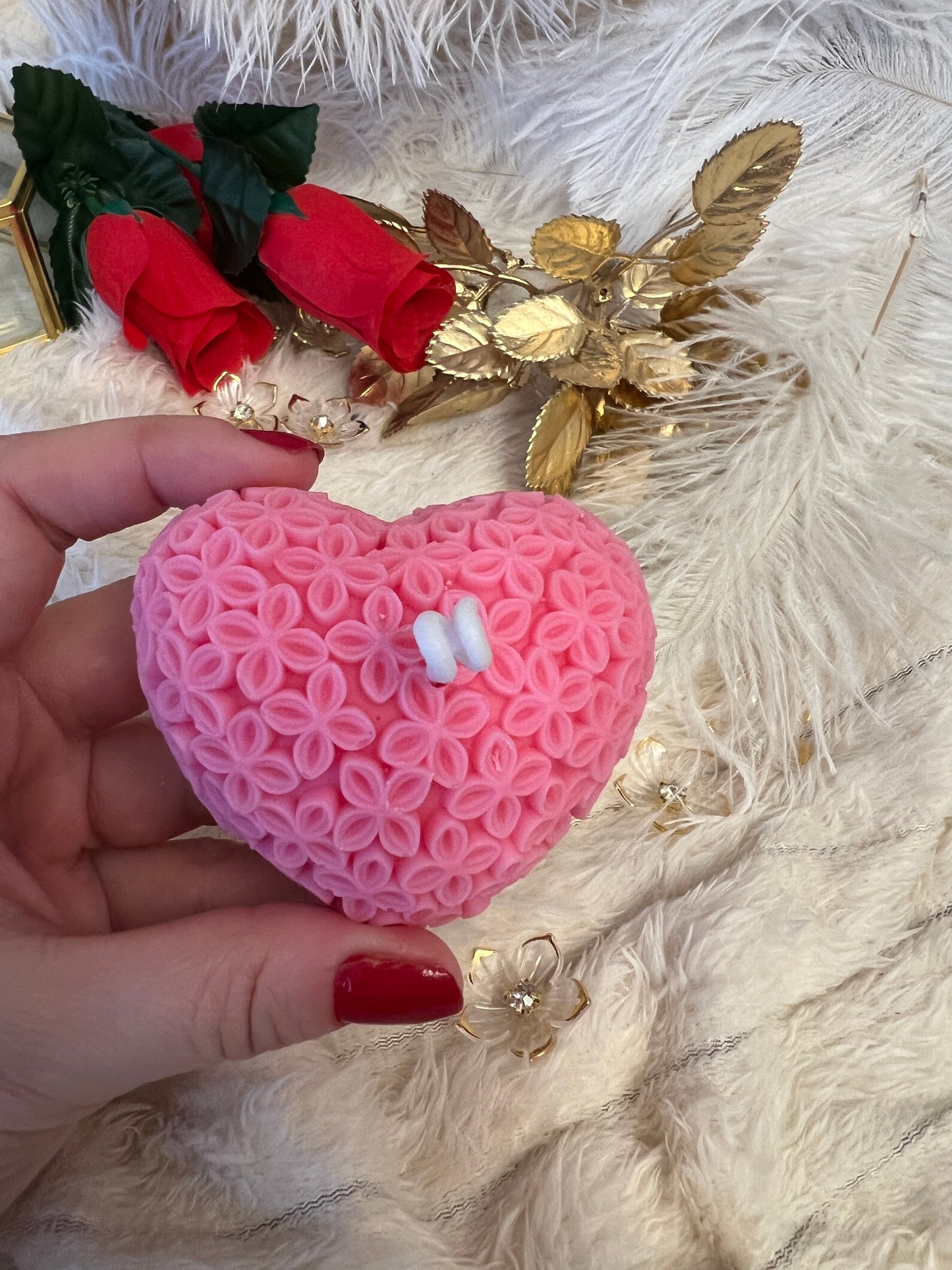 Intricate heart | Pillar candle