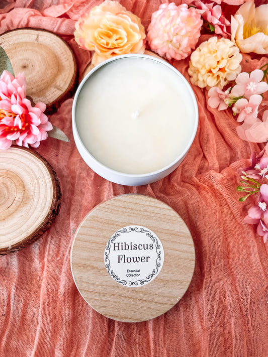 Candle | Hibiscus flower