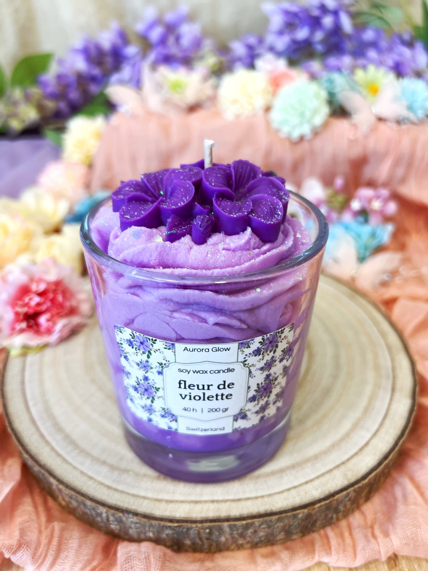 Kerze | Fleur de violette