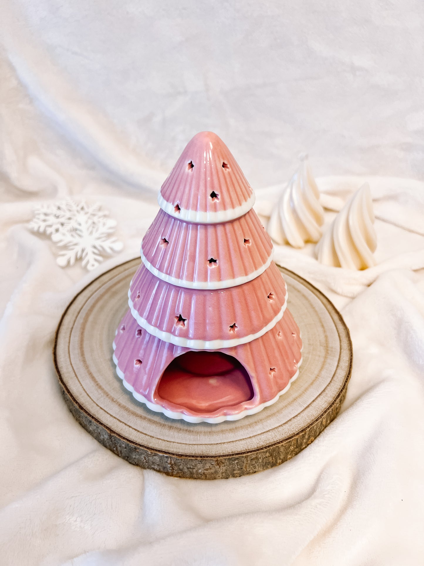 Pink Christmas Tree | Wax melt burner